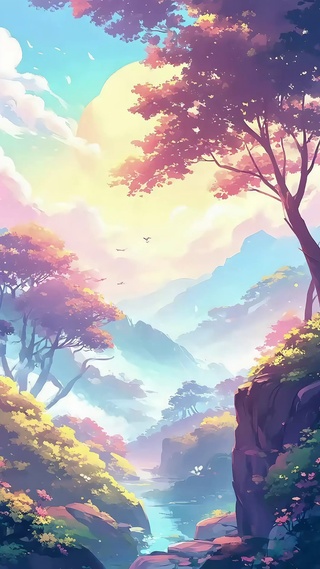 穿行于画中山谷