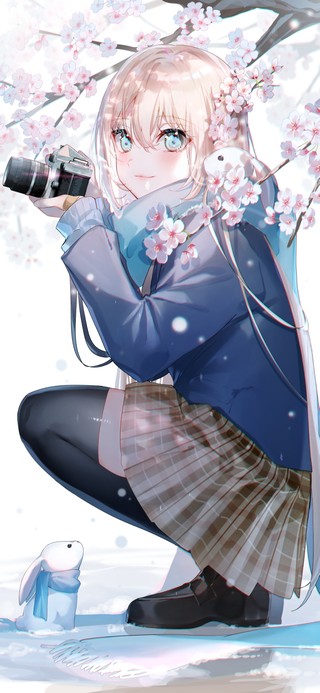 拍照美少女