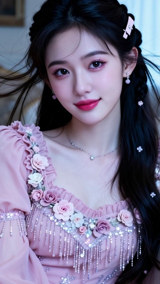 粉裙少女