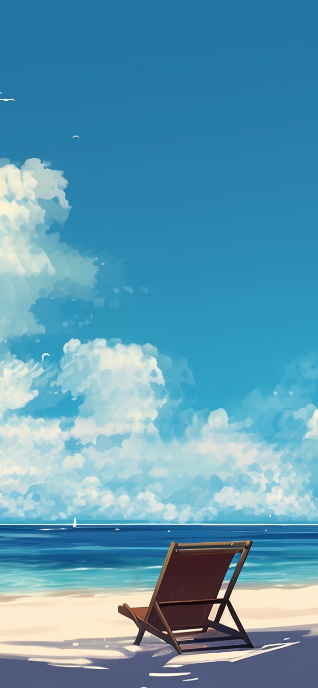简约夏日沙滩
