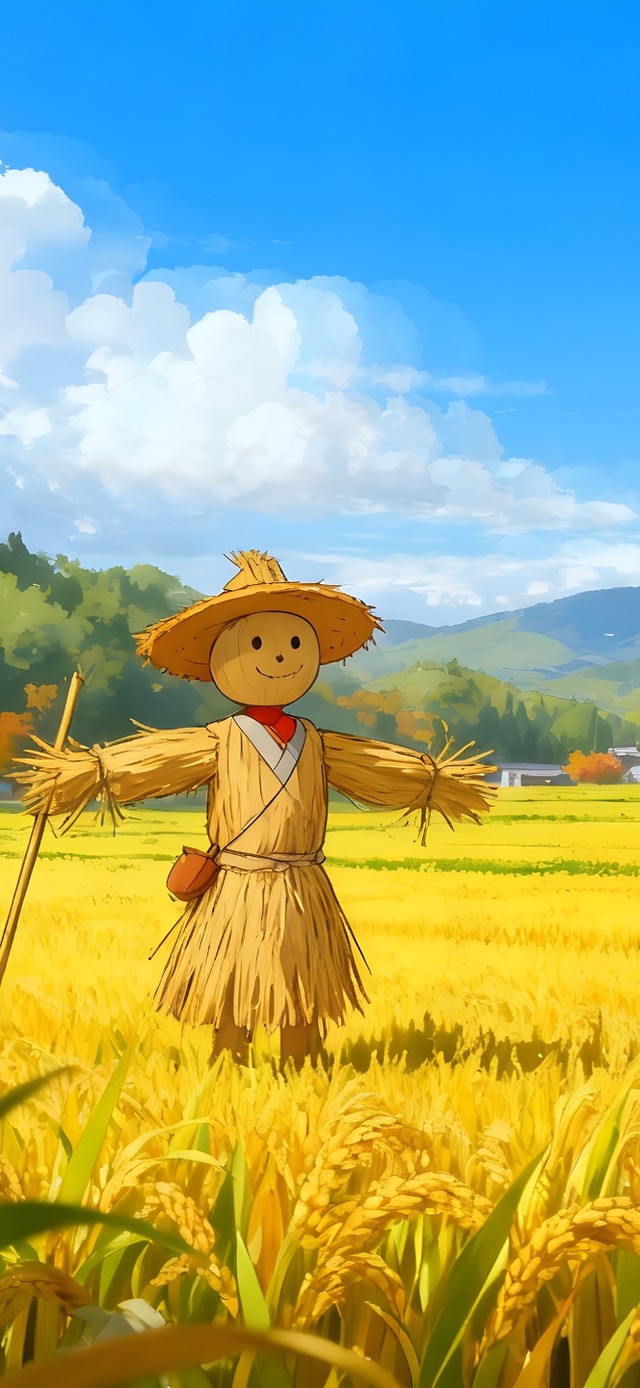 秋高气爽的小镇