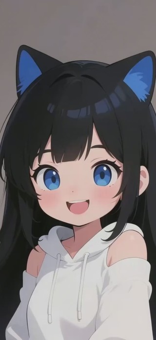 二次元灵动可爱少女