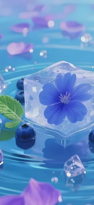 清新蓝莓