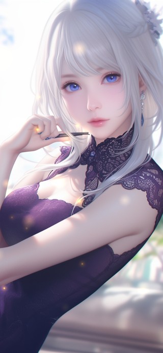 霓裳曳地，回首盈盈