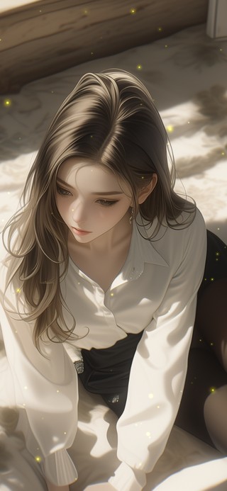 她的目光如同一池春水