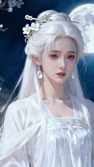 月下白发仙子