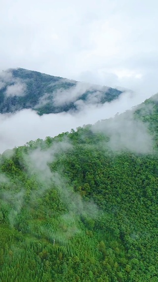 航拍大山云海