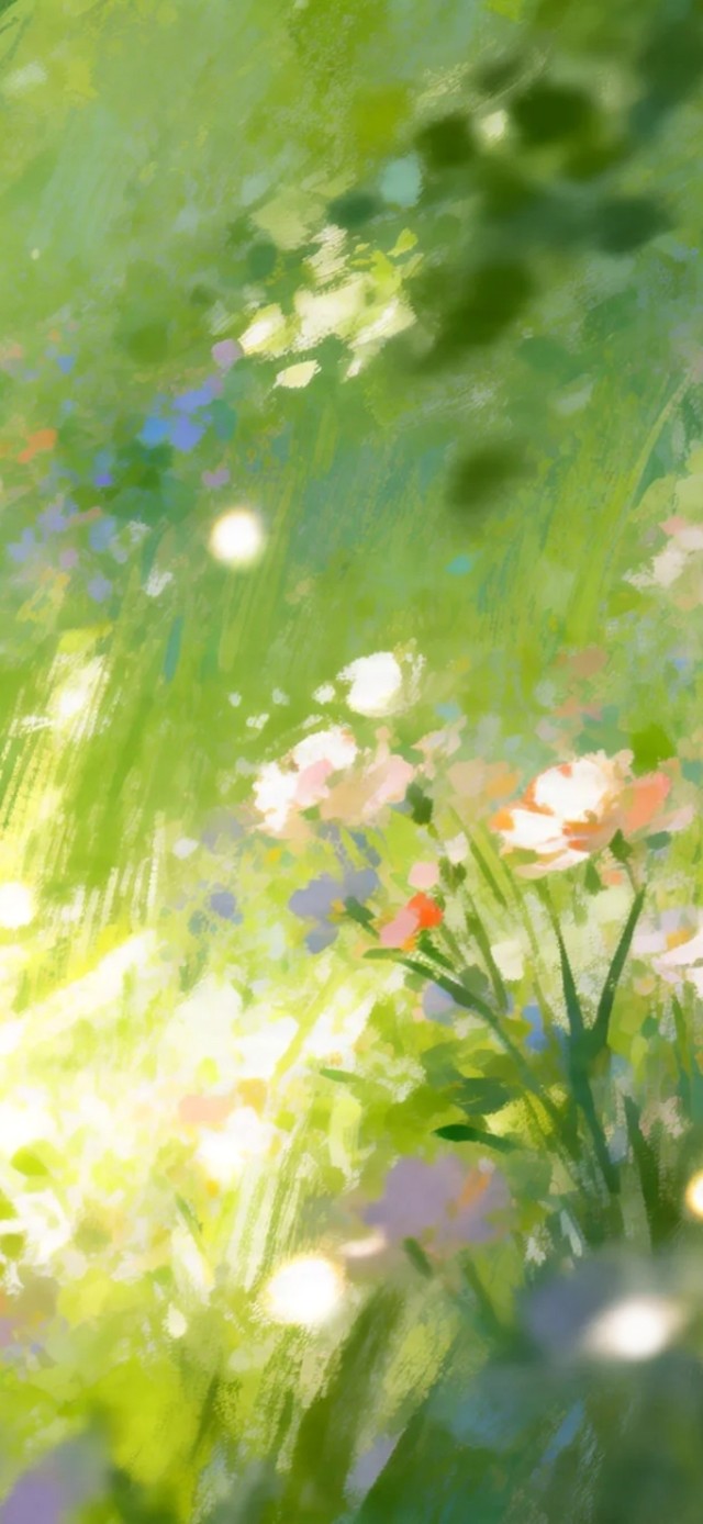 阳光下的青草地