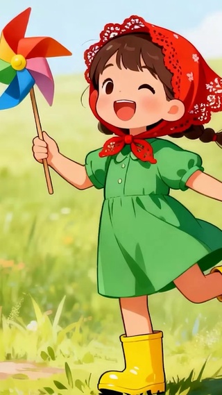 放风车女孩