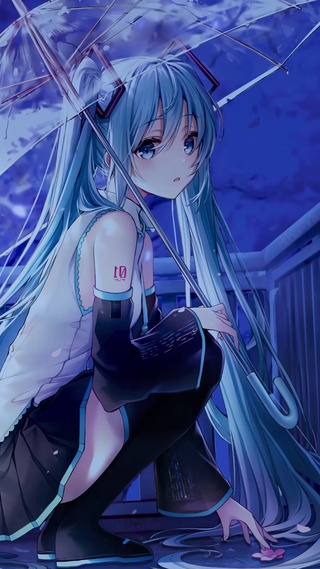 【夜晚】初音未来 樱之雨