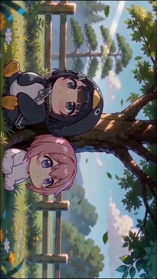 咕咕嘎嘎和doro树下