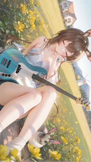 花海间的温柔回响阿米娅