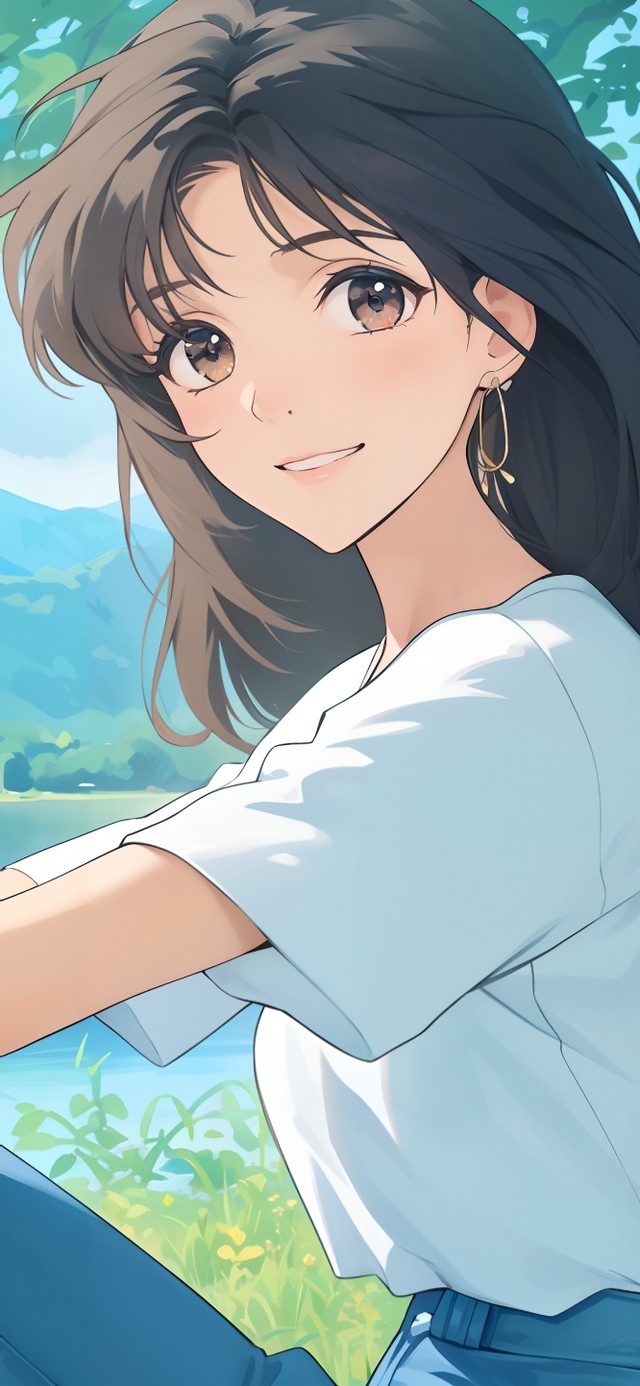 湖畔少女