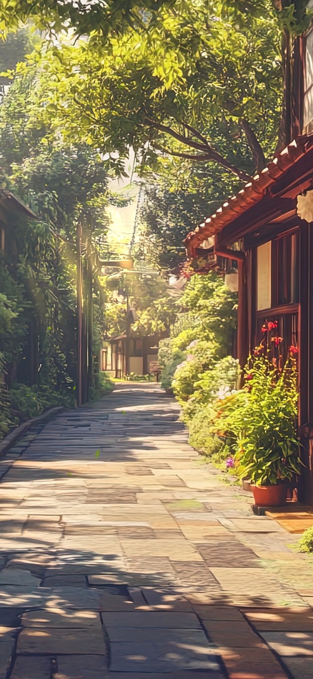 清幽静谧森林古镇