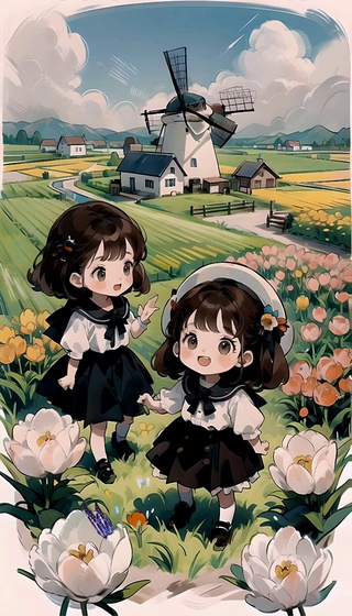 治愈系插画风景