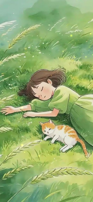 麦田小女孩