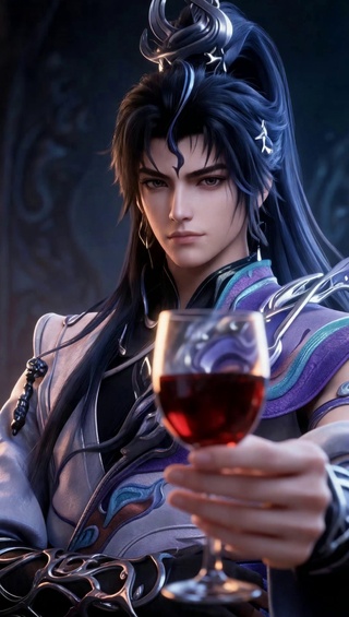 马超举杯