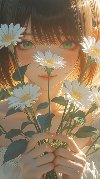 治愈小雏菊美女