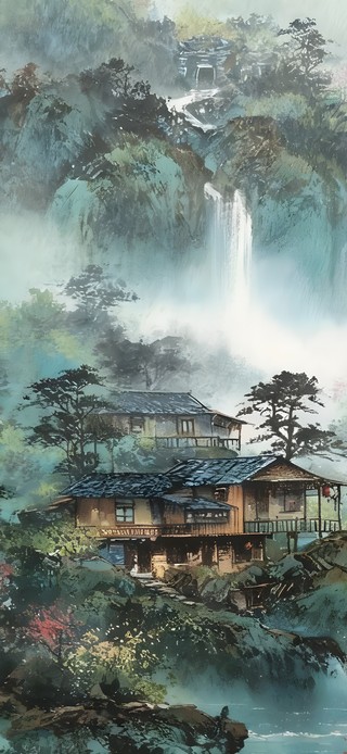 烟雨古镇
