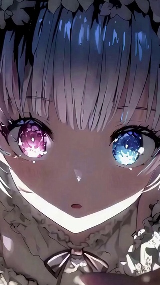 双色瞳美女