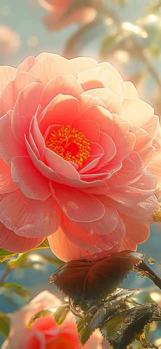 清晨花朵