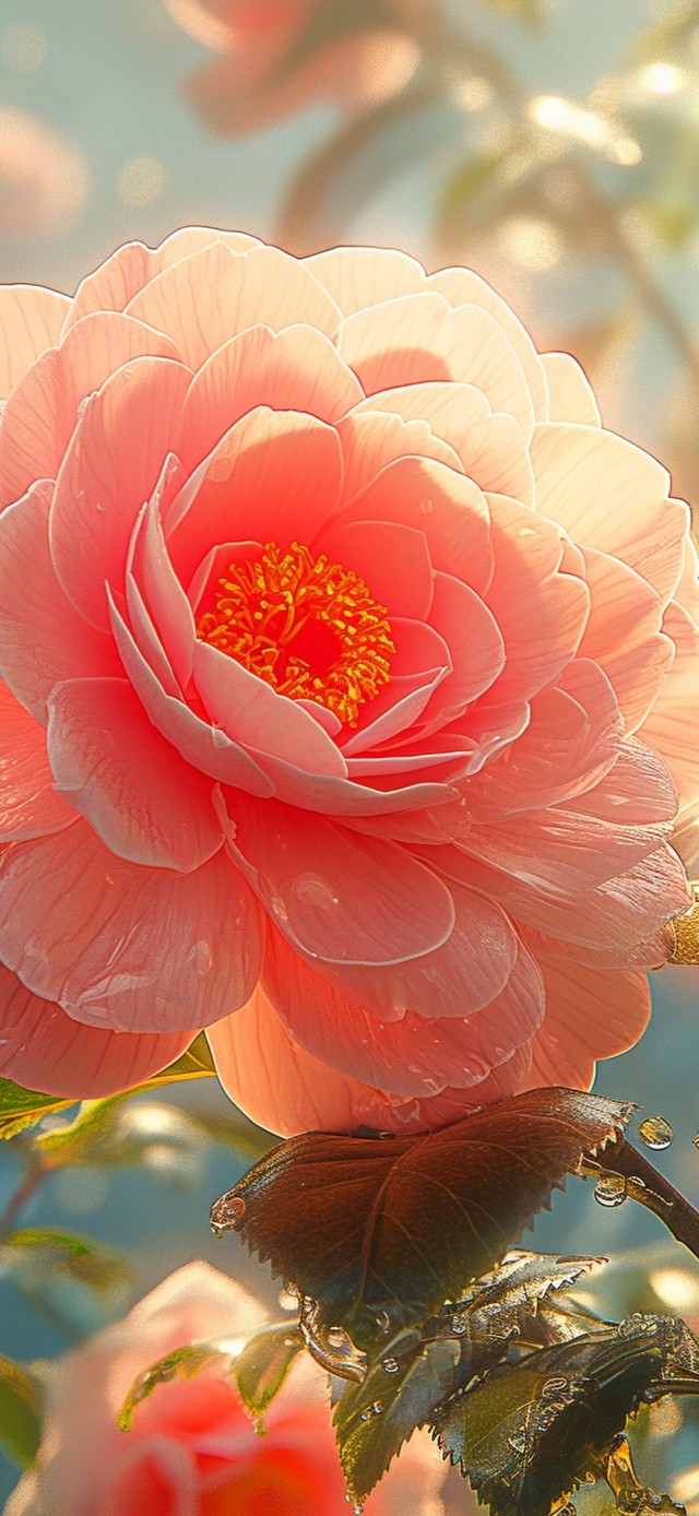 清晨花朵