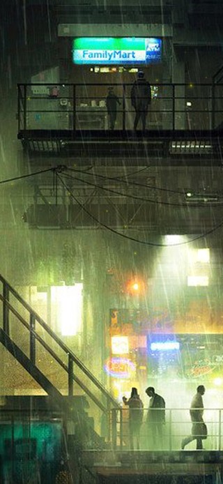 雨天城市