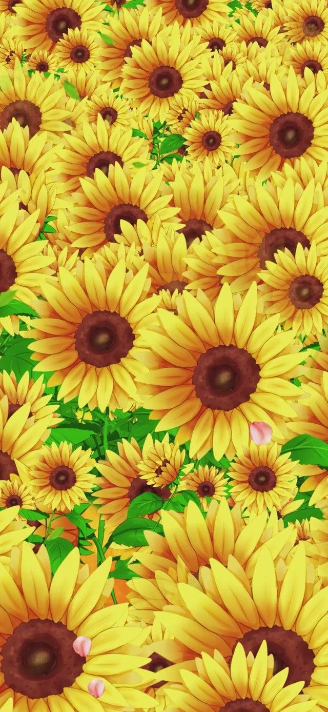 唯美的向日葵花海