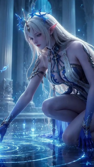 幽蓝海底精灵美少女