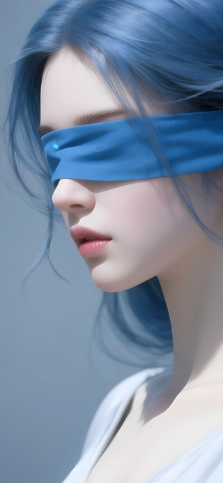 古风蒙眼少女