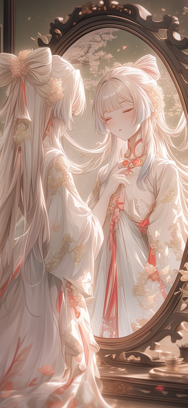 雪墨壁纸丨心海丨镜中人丨