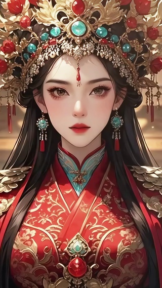 4k朱颜九凤冠姬