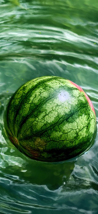 清凉夏日  水中西瓜