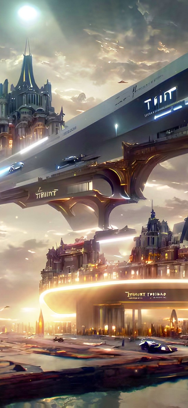 唯美炫酷宇宙太空城市