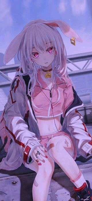 兔耳朵美少女