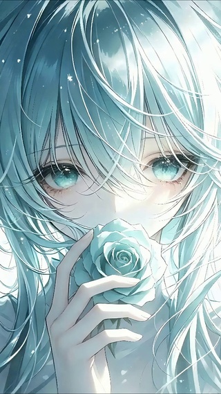清冷薄荷绿初音
