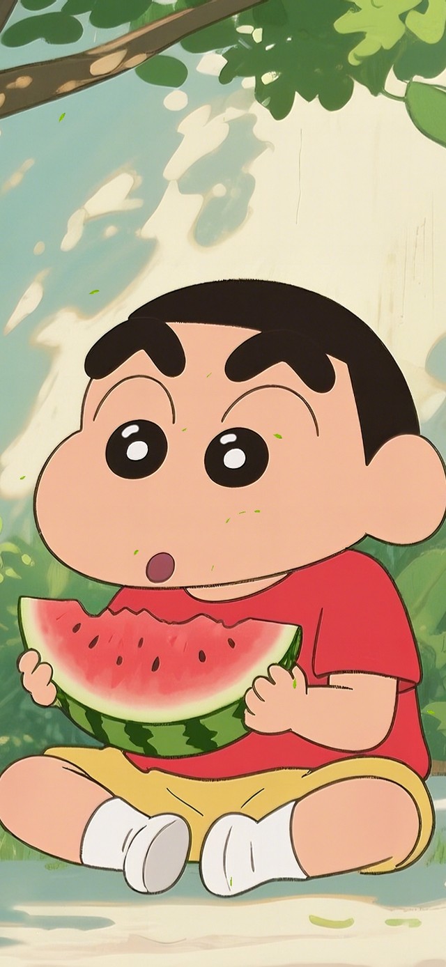 小新吃西瓜