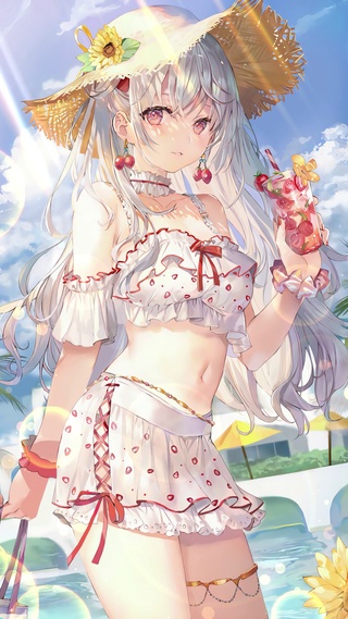 海边少女（作者：ももこ）