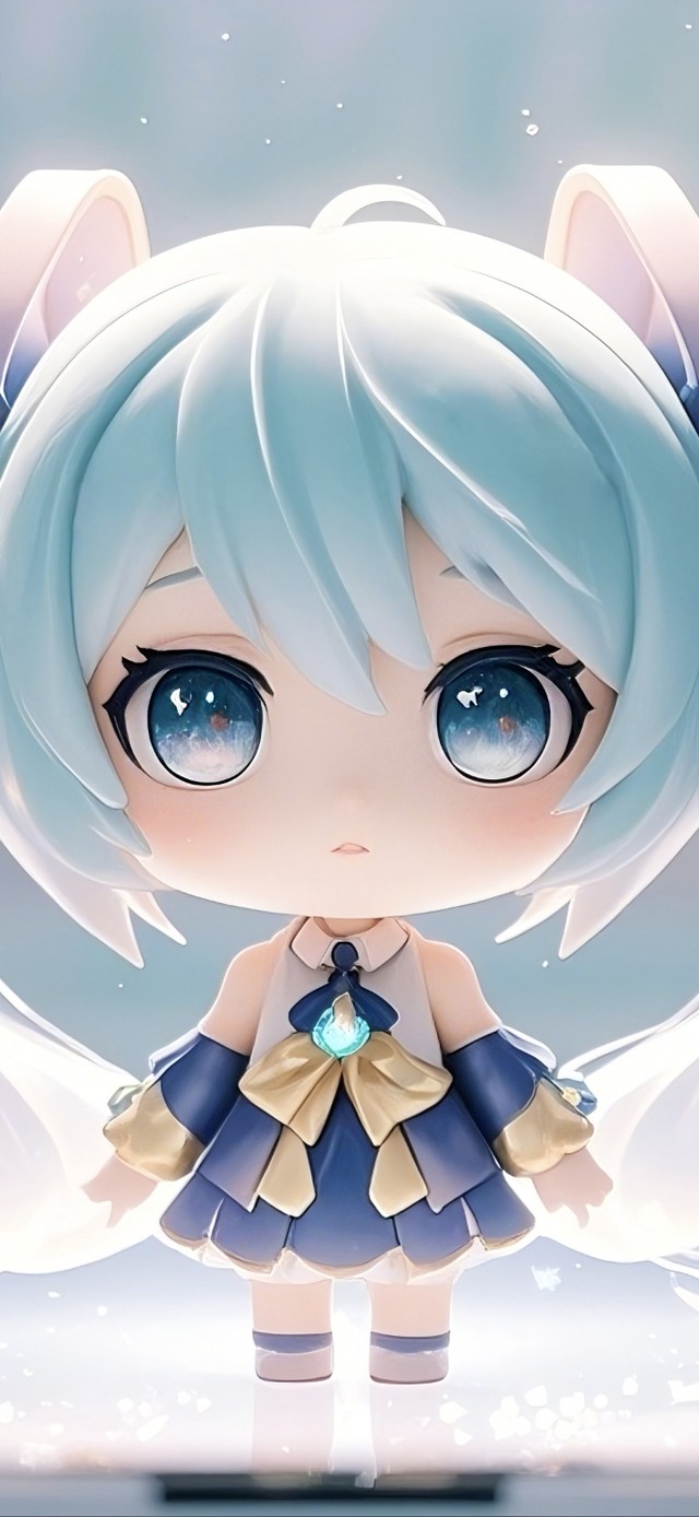 钻出手机的呆萌初音