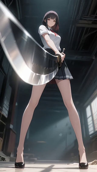持刀JK少女