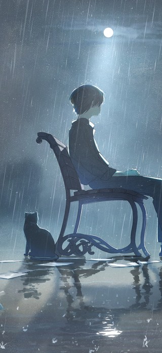  雨の夜