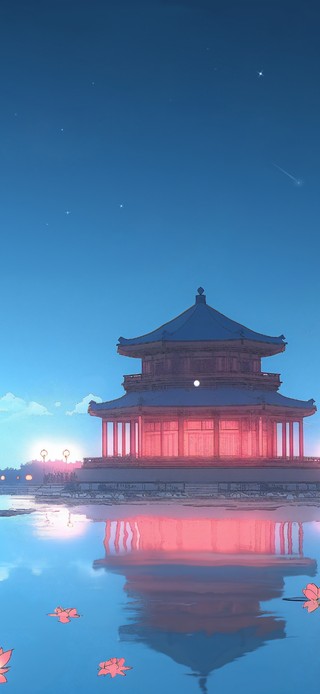 西湖夏夜美景