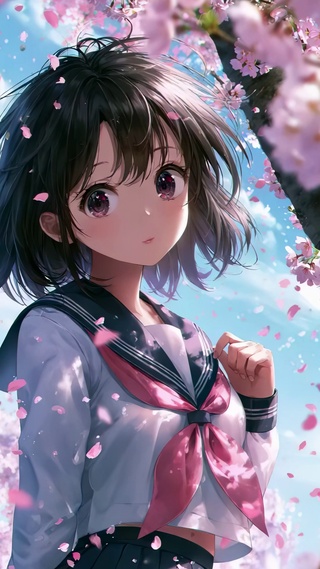 二次元樱花少女