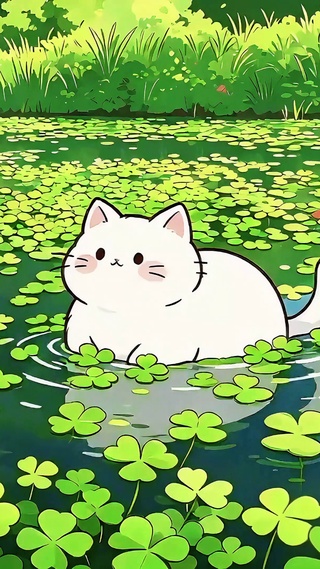 幸运湖小猫
