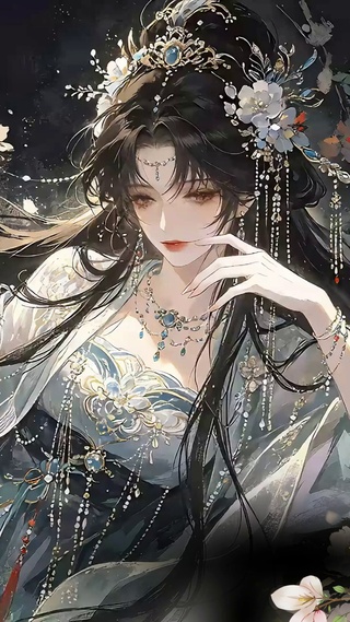 古风动漫花仙少女