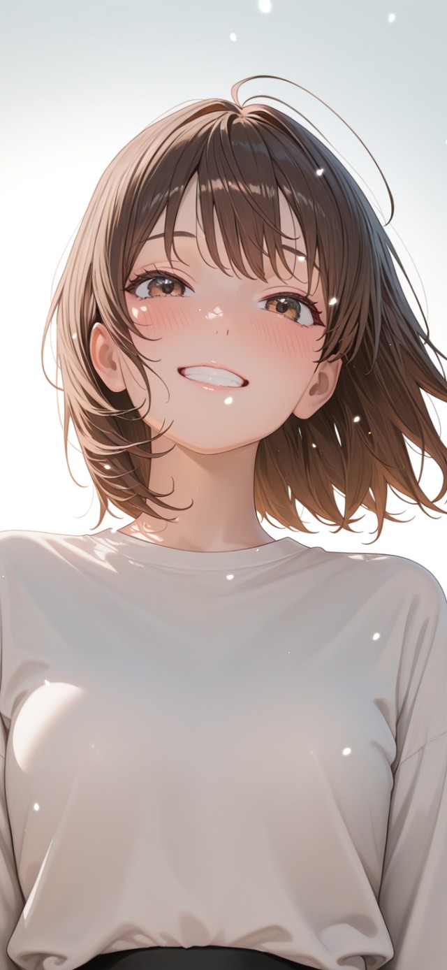 唯美夏日天空少女