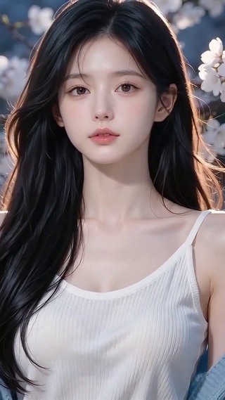 晨曦樱花少女