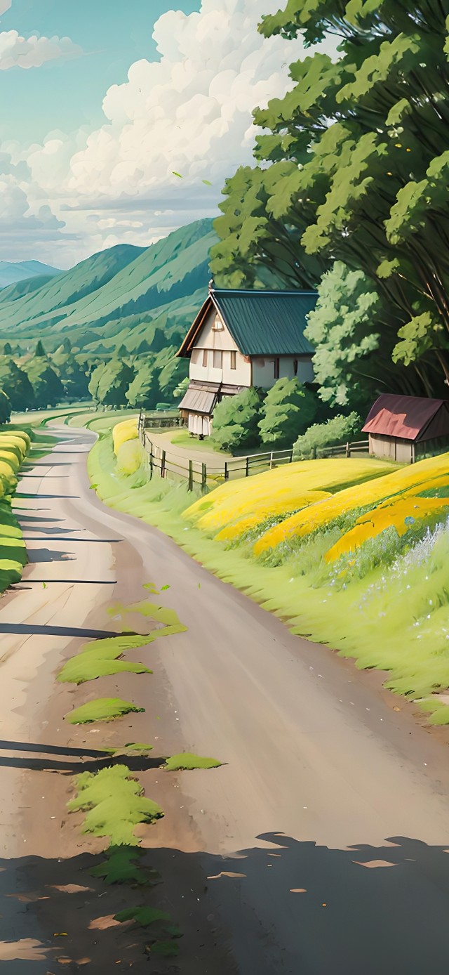 4K唯美治愈乡村小径