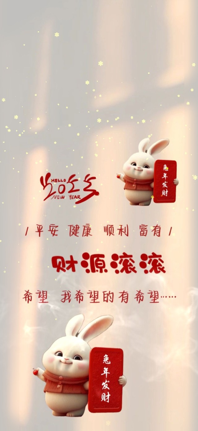 兔年发财 财源滚滚