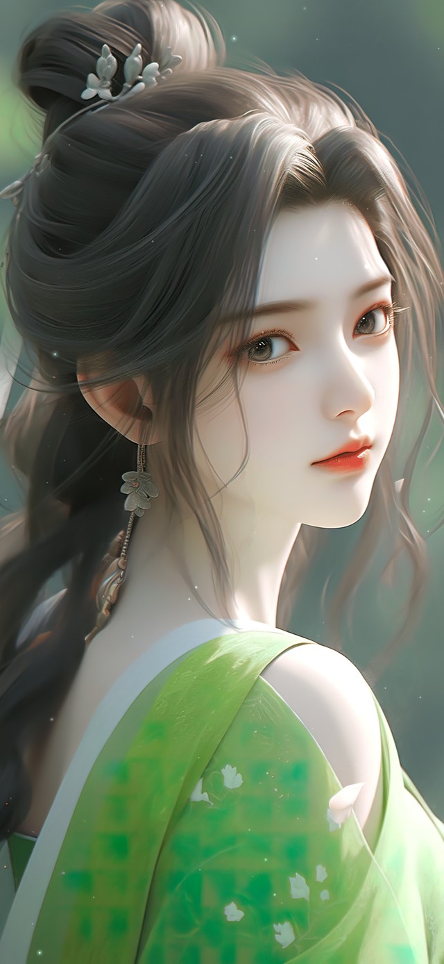4K唯美清纯古风美女